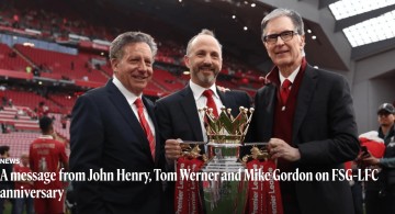 芬威入主利物浦15周年声明:满怀感激 你永远不会独行