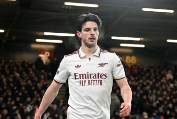 赖斯梅开二度,阿森纳3-2复仇伯恩茅斯5连胜,静待双蓝会自相残杀